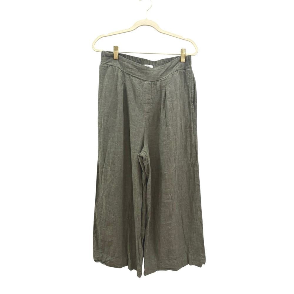 Ella Moss Olive Wide-Leg Chinos